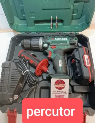 Taladro percutor Parkside completosimo