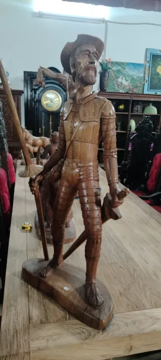 Figura de madera El Quijote
