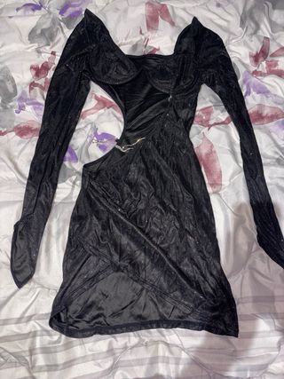 Vestido elegante sexy negro