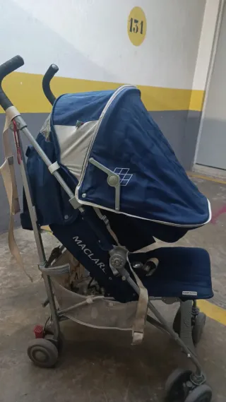 Silla de paseo Maclaren azul