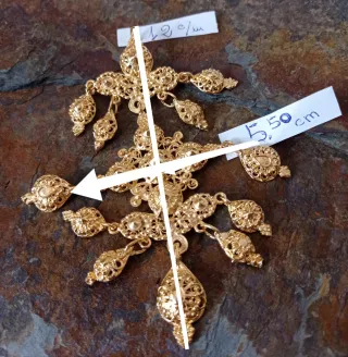 Colgante Filigrana Dorado