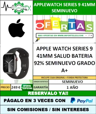 Apple Watch Series 9 41mm Seminuevo