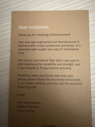 Cover iPhone 13 Pro Filono Fibra Carbonio