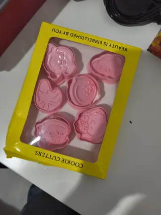 Set 6 Moldes Galletas Rosa