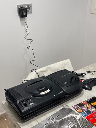 Consola Sega Mega CD 2 Negra
