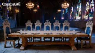 Mesa de madera maciza rústica