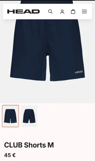 Pantalón corto pádel Head Club Talla L