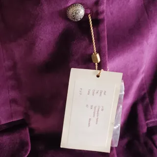 Chaqueta T.ba Terciopelo Morado