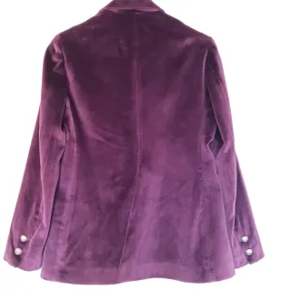 Chaqueta T.ba Terciopelo Morado
