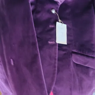 Chaqueta T.ba Terciopelo Morado