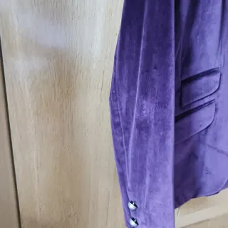 Chaqueta T.ba Terciopelo Morado