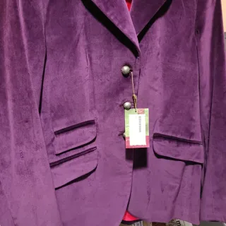 Chaqueta T.ba Terciopelo Morado