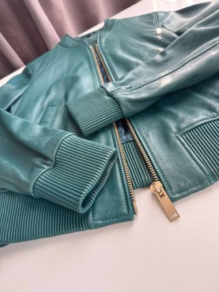 Cazadora piel Massimo Dutti 34 XS