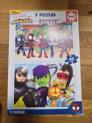 2 Puzzles Spidey Amazing Friends Marvel 20 piezas