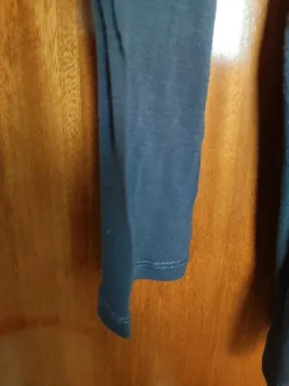 Camiseta Promod Gris Viscosa Manga Larga Talla L