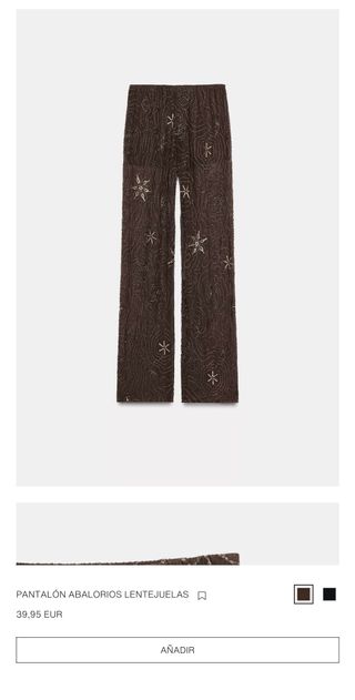 Conjunto Zara Transparente con Pedrería talla S