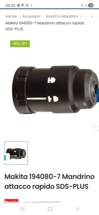 Makita Mandrino 194080-7