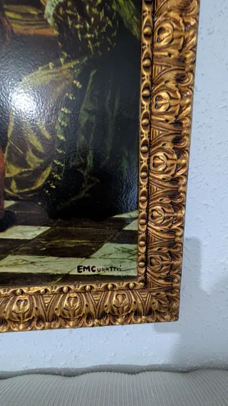 Cuadro antiguo reina Isabel I