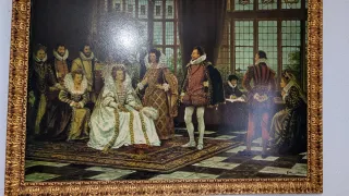 Cuadro antiguo reina Isabel I