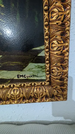 Cuadro antiguo reina Isabel I