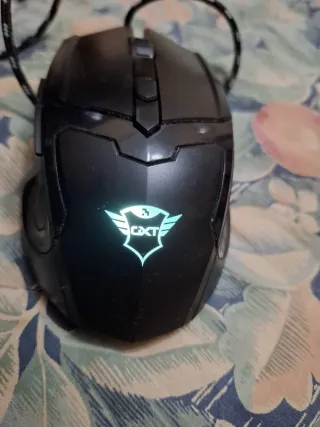 Ratón Gaming Trust GXT 105 pizza Negro y con luces