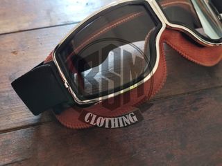 Occhiali da moto vintage lenti trasparenti