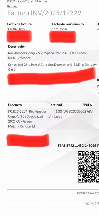 Specialized Rockhopper Comp 29 talla L. NUEVA