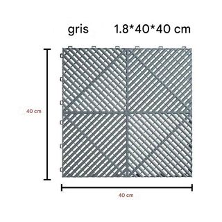 Baldosas Tarima PVC Gris 36 uds 40x40cm