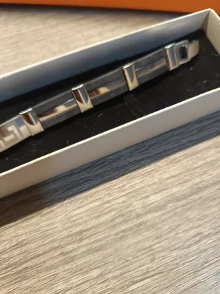 Bracciale uomo oro e argento