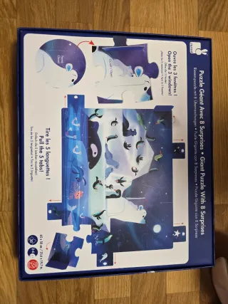 Puzzle Janod Pingüinos 8 Sorpresas 20 Piezas