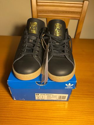 Adidas Stan Smith Negras Doradas