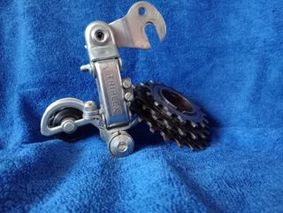 Piñón 3 velocidades y cambio Triplex bici antigua