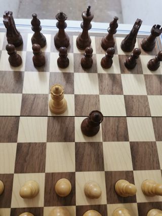 Scacchiera pieghevole con pezzi