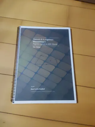 Material de la asignatura Matemáticas I