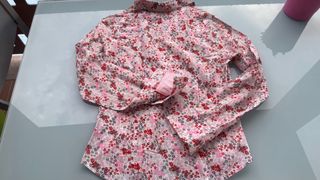 Camisa Tintoretto floral rosa Talla S