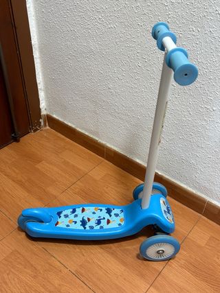 Patinete infantil 3 ruedas azul