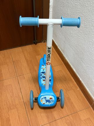 Patinete infantil 3 ruedas azul