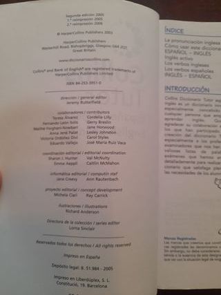 Diccionario Collins Tutor Español Inglés