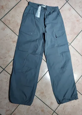 Pantaloni cargo grigi donna taglia XS