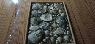 Cuadro Decorativo Conchas Marinas Piedras