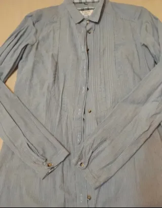 Blusas mujer azul y blanco