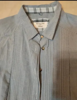 Blusas mujer azul y blanco