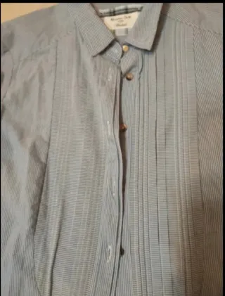 Blusas mujer azul y blanco