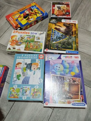 Lote de 6 puzzles infantiles