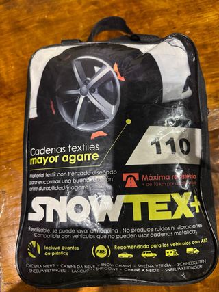 Cadenas de nieve de tela de la marca Snowtex+.