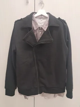 Cazadora Primavera Negra Talla L