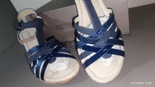 Sandalias Cipriata Mujer Azul y Plateado