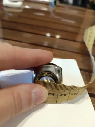 Anillo Mango Piedra Gris y Plateado