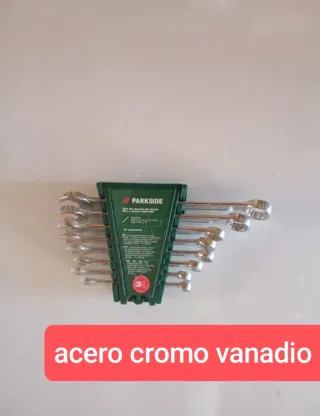 Juego llaves fijas y estrella Parkside