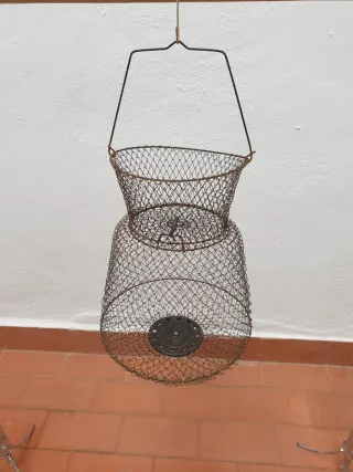 Cesta de pesca de alambre